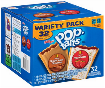 Pop-Tarts, Variety Frosted Strawberry and Frosted Brown Sugar Cinnamon, 32 Count