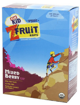 CLIF KID ZFRUIT - Organic Fruit Rope - Mixed Berry - (0.7 oz, 18 Count)