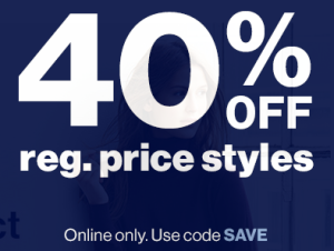 Gap - 40percent off regular price styles SAVE