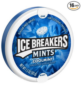 Ice Breakers Sugar Free Mints, Coolmint, 1.5-Ounce Containers (Pack of 16)