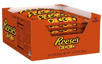 Reese's Pieces Peanut Butter Candies, 1.53 Ounce (Pack of 18)