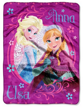 Disney Frozen Loving Sisters Micro Raschel Throw, 46X60-Inch