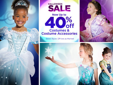 Disney Store - Costumes 40percent off