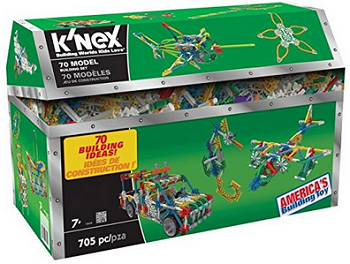 K'nex 70 Model Building Set, 13419, 705 piece