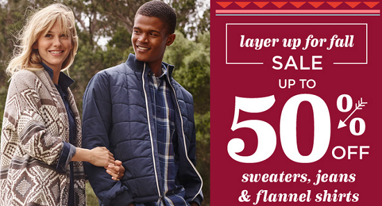 Old Navy - Layer up for Fall Sale