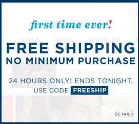 Old Navy - free shipping