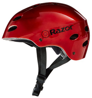 Razor V-17 Youth Multi-Sport Helmet, Lucid Red
