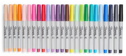 Sharpie Ultra-Fine Point Permanent Markers - 24 Colors
