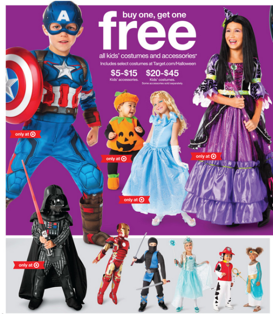 Target - Buy One, Get One FREE Halloween Costumes (through October 10)