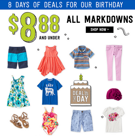 crazy 8 - all markdowns 8.88 and under