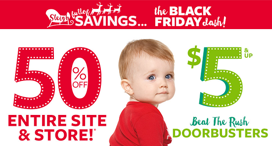 Carters - 50off site and 5dollar doorbusters