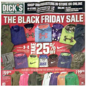 Dicks Sporting Goods Black Friday ad 2015