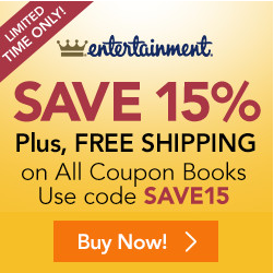 Entertainment Book - 15percent off plus free shipping