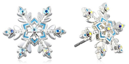 Frozen-Silver-Snowflake-Stud-Earrings