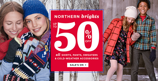 Old Navy - Northern Brights up to 50percent off