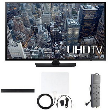 Samsung UN48JU6400 48-Inch 4K TV with Home Theater Bundle