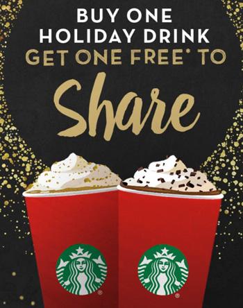 Starbucks-holiday-drinks-buy-one-get-one