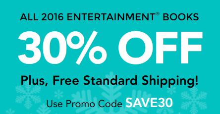 Entertainment Book - 30percent off plus free shipping