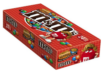 M&M's Peanut Butter Chocolate Candy, Singles (24 Count)