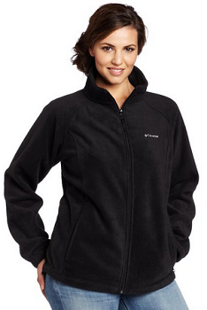 Columbia Women's Plus-Size Benton Springs Full-Zip Fleece Jacket, Black