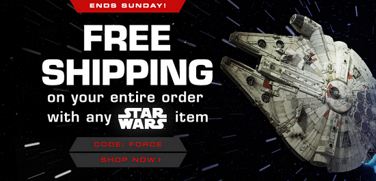 Disney Store - free shipping with Star Wars item