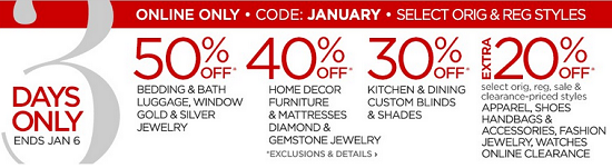 JCPenney - up to 50percent off