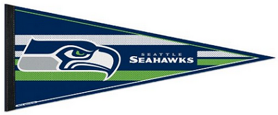 NFL Seattle Seahawks WCR63786613 Carded Classic Pennant, 12 x 30