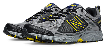 New Balance 510 Men's Running Shoe, grey with yellow
