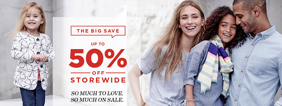 Old Navy - up to 50percent off sitewide