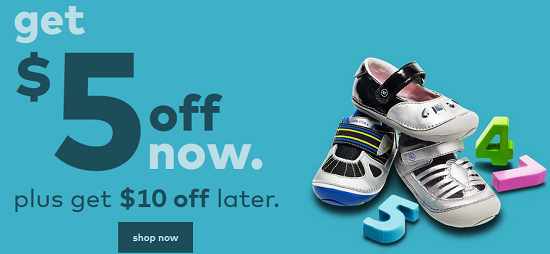 Stride Rite - 5 off now, 10 off later