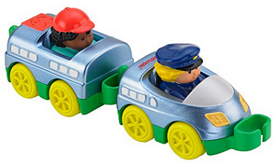 Fisher-Price Little People Wheelies Train Toy, 2-Pack