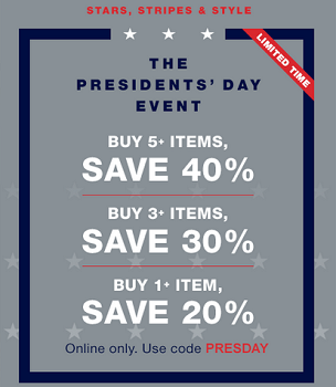 Gap - Presidents Day Event