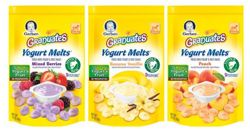 Gerber Graduates Yogurt Melts Snack Variety Pack, 1 Ounce (Pack of 7)