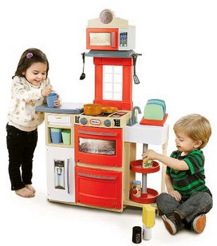 Little Tikes Cook 'n Store Kitchen Playset, Red
