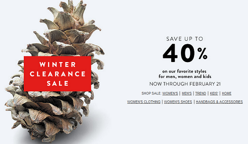 Nordstrom - Winter Clearance Sale