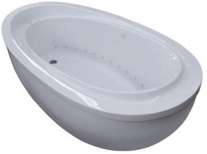 Universal Tubs Mystic 5.9 ft. Jetted Air Bath Tub with Reversible Drain in White