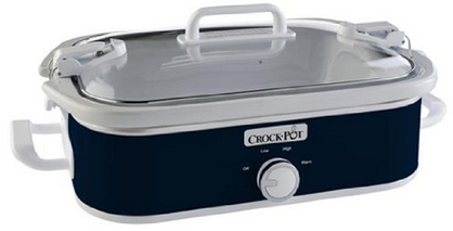 Crock-Pot SCCPCCM350-BL Casserole Crock Slow Cooker, 3.5-Quart, Navy Blue