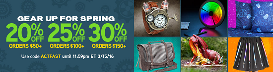 ThinkGeek - up to 30percent off