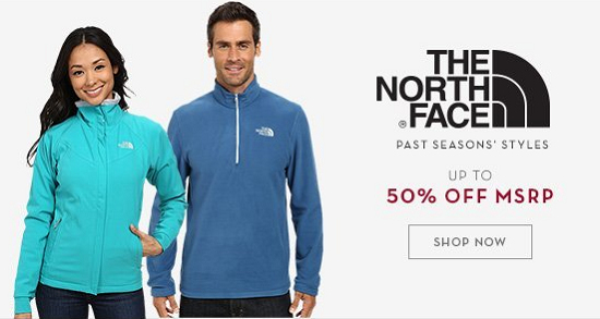 6pm - The North Face up to 50percent off