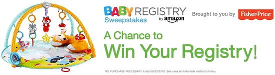 Amazon Baby Registry Sweepstakes 4-4-16 (2)