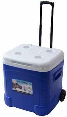 Igloo Ice Cube Roller Cooler (60-Quart, Ocean Blue)