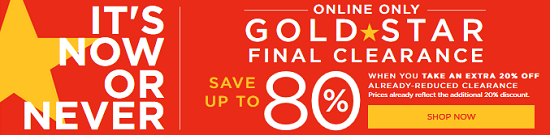 Kohl's - Gold Star Clearance 4-28-16
