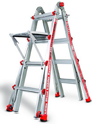 Little Giant Alta One 17 Foot Ladder with Work Platform (250-lb. Weight Rating, Type 1 14013-104)