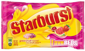 Starburst FaveREDs Fruit Chews Candy, 14-ounce (6 Bags)
