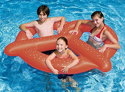 Swimline Giant Pretzel Swim Fun Inflatable Floating Seat