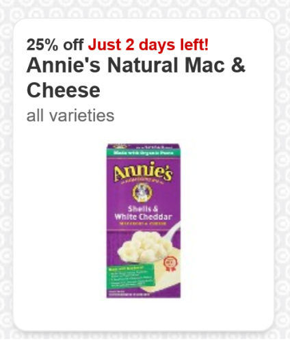 Target-cartwheel-25-percent-off-Annies-mac-cheese