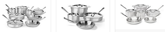 Amazon Gold Box - All-Clad Stainless Steel Cookware Sets