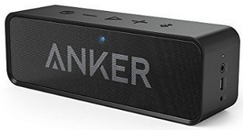 Anker SoundCore Bluetooth Speaker with Built-in Mic, Black