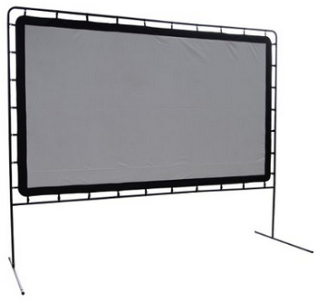 Camp Chef OS-144 Indoor-Outdoor Movie Screen, White
