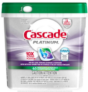 Cascade Platinum Actionpacs, Fresh Scent, 65 Count